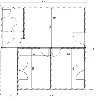 Stavebnica JAF 120/50AT - byt na pozemku. - 10
