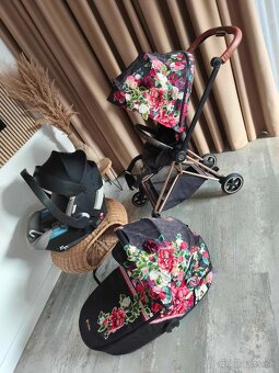 CYBEX MIOS Rose Gold/Spring Blossom Dark, kočík-3kombinácia - 10
