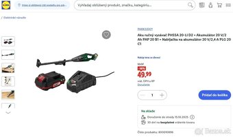 Aku ručný vysávač PHSSA 20-Li - Zaruka - 10