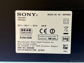 Sony Bravia KD-55XF9005 UHD 100Hz Smart 139cm - 10