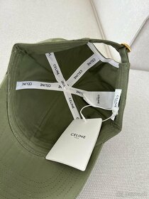 Celine šiltovka zelená khaki s nápisom - 10