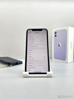 iPhone 11 PURPLE TOP STAV NOVÁ BATÉRIA - 10