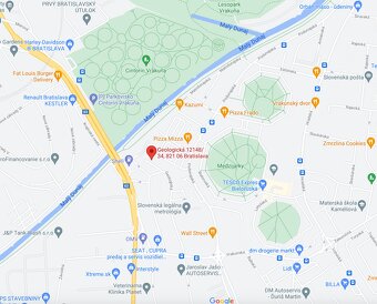 Geologicka ul., 1,5 izbový byt s parkovacím miestom od 1.8. - 10