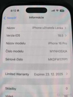 Predam iphone 16 pro 256GB - 10