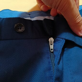 NOVÉ Massimo Dutti modré elegantné nohavice 100% vlna W30L33 - 10