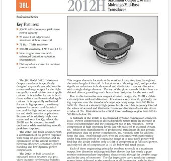 JBL 2012H - 10