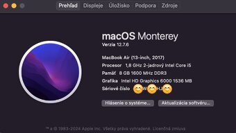 Apple MacBook Air 13” (2017) – i5, 8 / 128 + nová batéria - 10