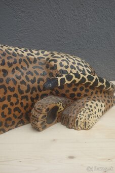 LEOPARD drevo dekorácia. - 10