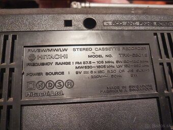 Rádio magnetofón Hitachi TRK 6801E - 10