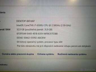 Notebook HP ZBook i7-6500U / 32GB RAM / 1TB SSD - 10