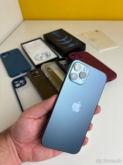 Predam vymenim Iphone 12 Pro Max 256GB Blue - 10