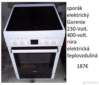 predám sporák aj s káblom rovno do zásuvky 230V - 10