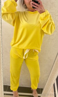 Damska talianska velurova suprava yellow - 10