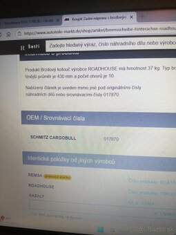 Brzdový kotouč ROADHOUSE BPW 430 - 10