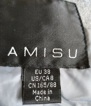 Jesenný dámsky kabát zn. Amisu č. 38 s ovčou vlnou - 10