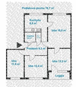 4-izbkový byt na ulici A. Gwerkovej, TOP LOKALITA - 10