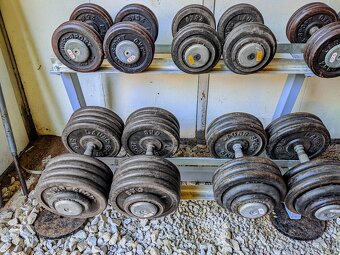 KOHI sada profi jednoručních činiek 12.5 - 45 KG - 10