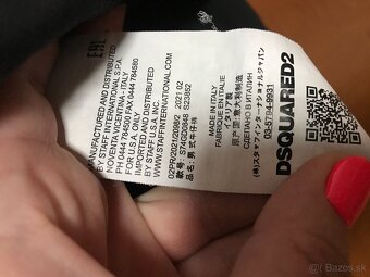 DSQUARED2 originál black pánske tricko L/XL - 10