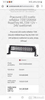 OSRAM RoadTeq WL72W 12V - 24V svetlomet - 10