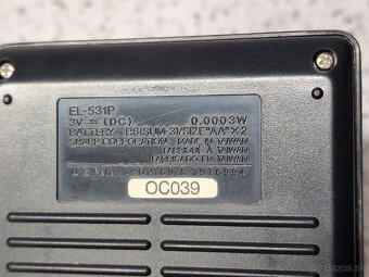 SCIENTIFIC CALCULATOR / SHARP EL-531P kalkulator kalkulačka - 10