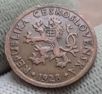 Československé medené 10haliere. - 10