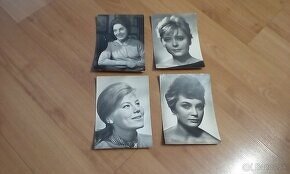 Retro pohľadnice, fotky hercov a spevákov - 10