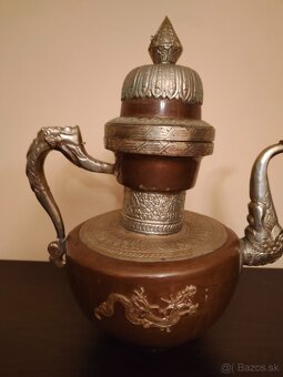 Indická kanvica a kanvica s horákom na čaj - 10