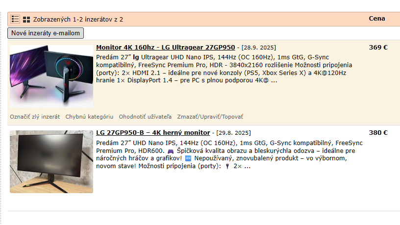 27" LG UltraGear 27GP950-B / 4K 160hz Gsync - 11