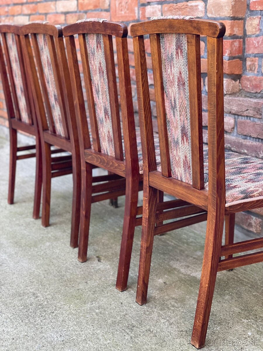 Art deco set 4 stoličky + stôl - 11