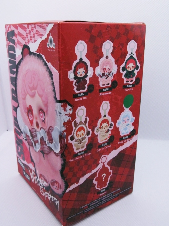 č.3 🐼 SKULLPANDA plyšová panenka BLINDBOX přívěsek SNOW - 11