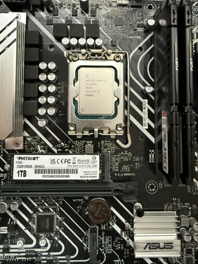 Nový PC Intel i5 12400F 16G 1TB SSD RTX 3080 10G WIFI BT WIN - 11