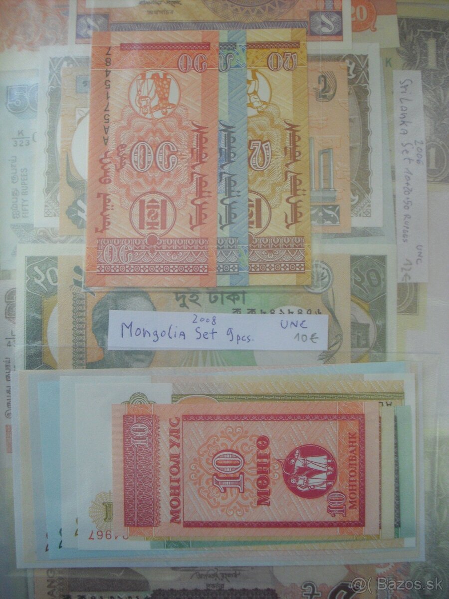 predam sety bankoviek UNC zberatelska kvalita zahranicie - 11