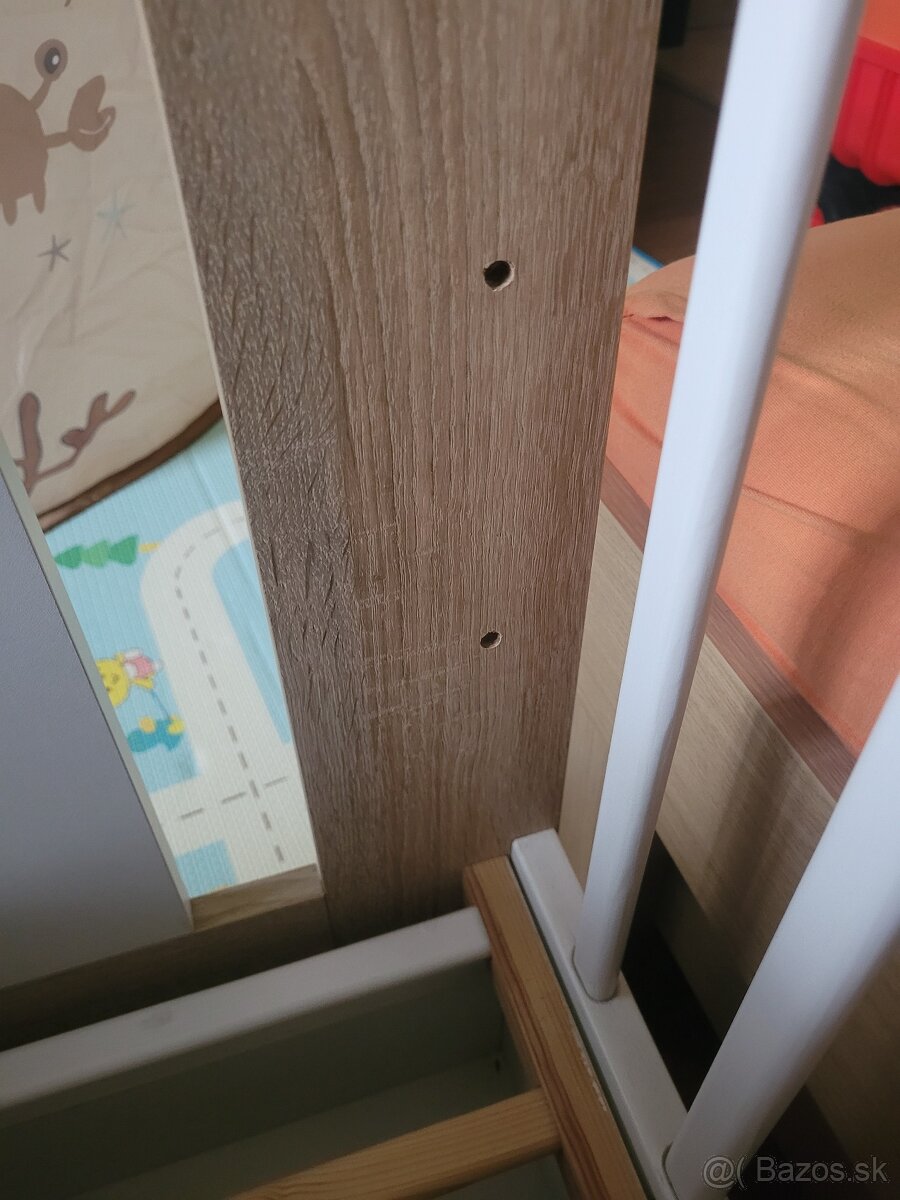 Detská postielka, 3 poschodia, vyberateľné tyčky - 11