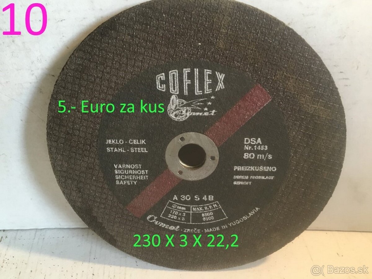 Brúsne kamene a rezné kotúče do brúsky a karbobrúsky - 11