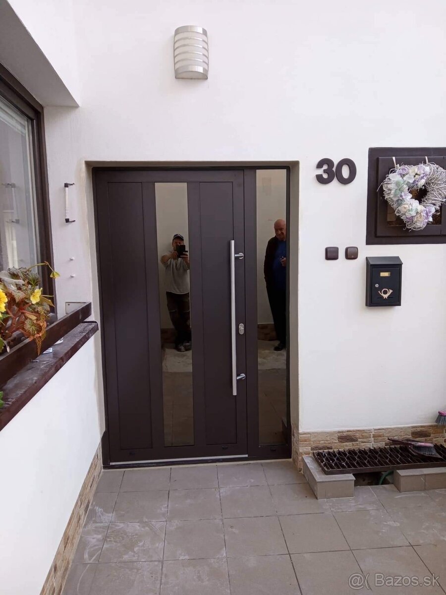 Hliníkové vchodové dvere, anthrazit,nové,top kvalita - 11