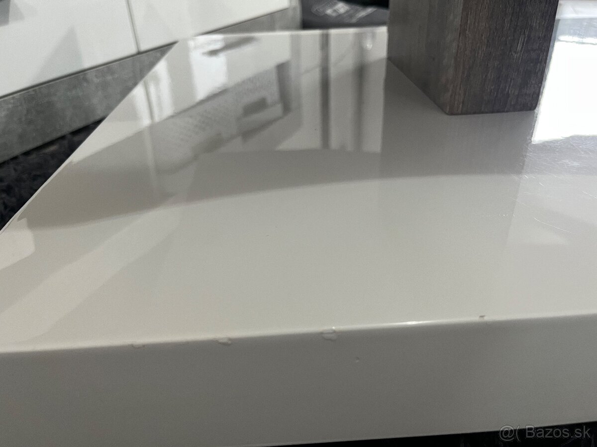 Konferenčný stolik biely - 11