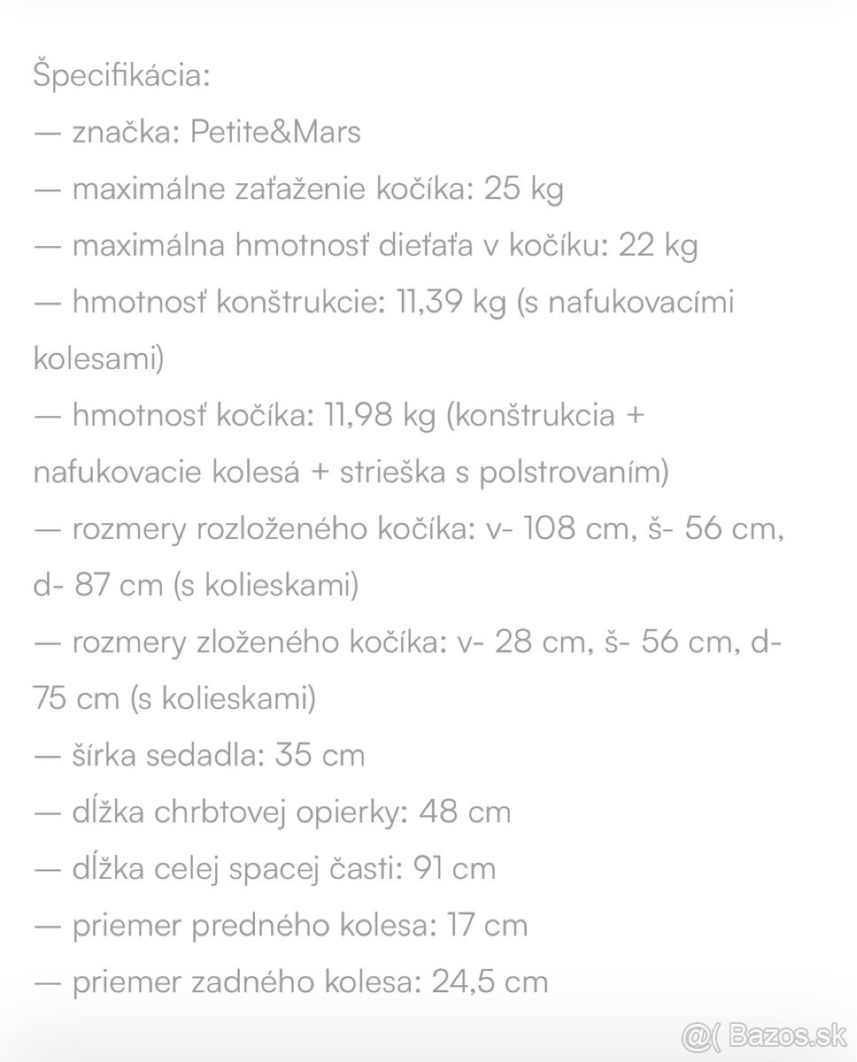 PETITE&MARS Kočík Street+ - 11