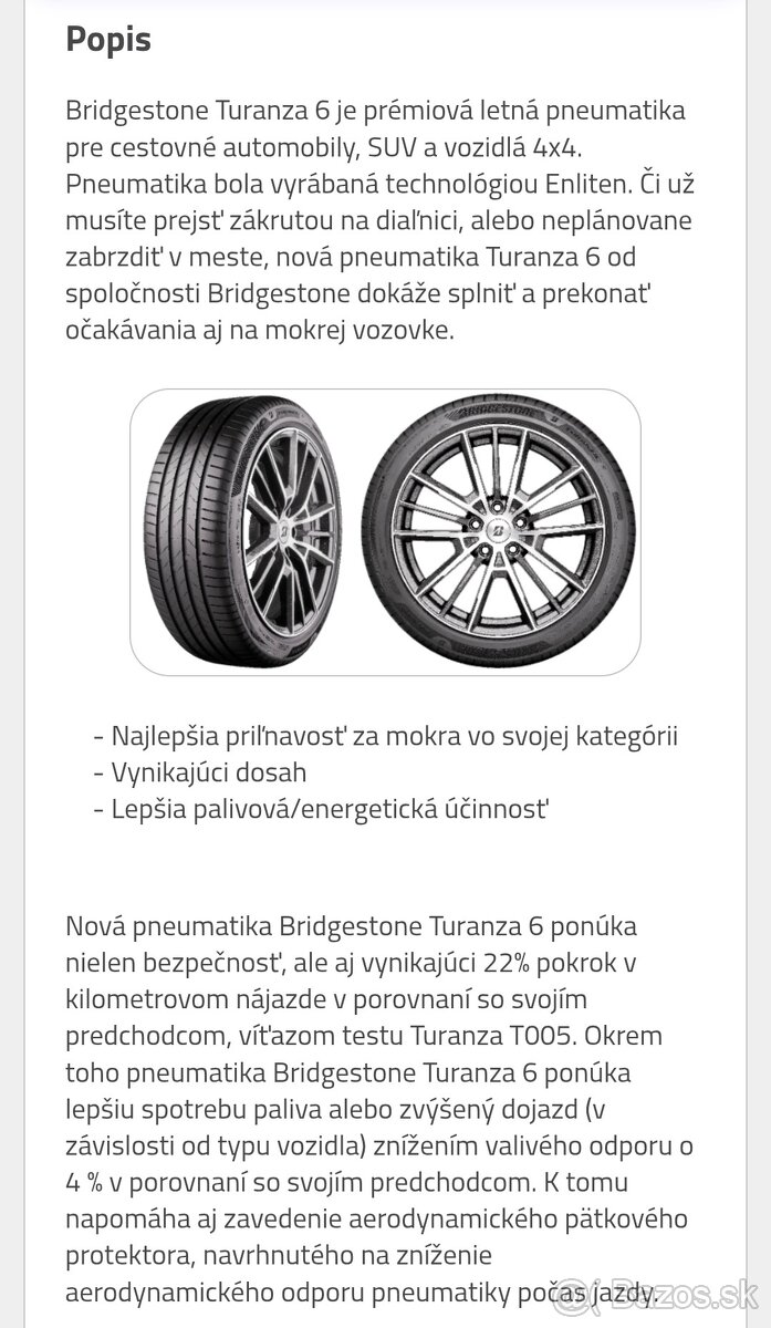 Bridgestone Turanza 6 Enliten 215/45 r16 - 11