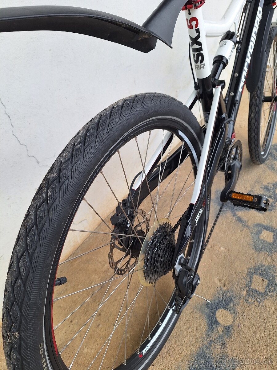 Celoodpružený horský bicykel Rockrider SIX.5 - 11