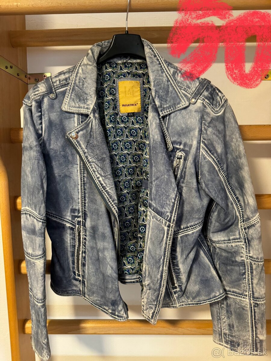 Kožené dámske original bundy - 11