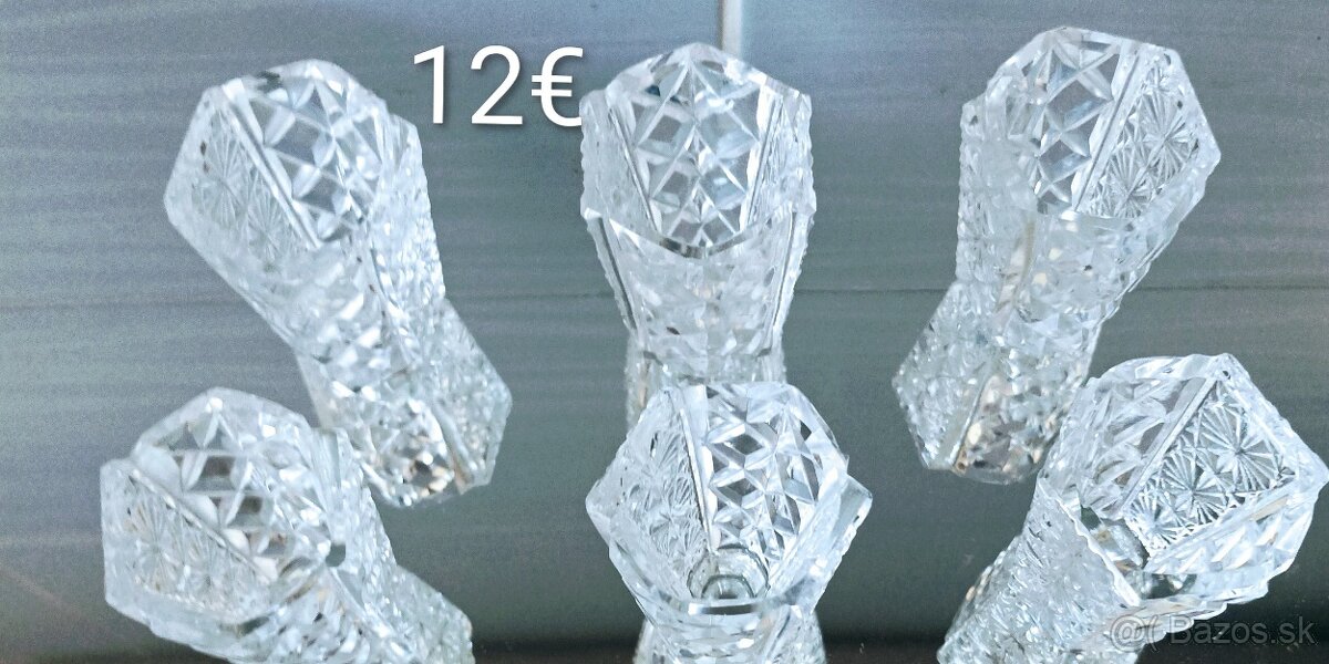 Krištáľ - misa , váza , poháre, - 11