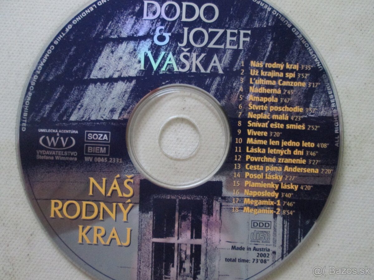 slovenská a česká hudba na cd bez obalov. - 11