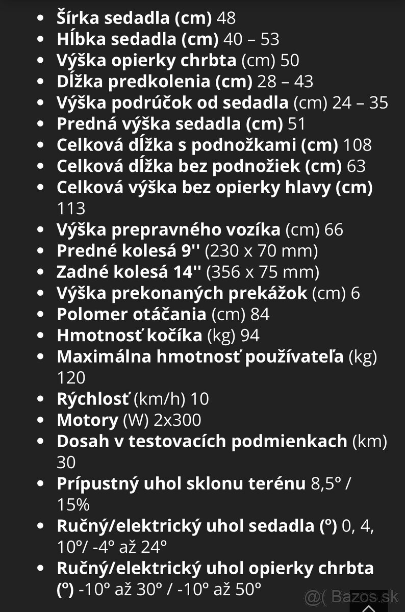 Elektrick invalidný y vozík Meyra - 11