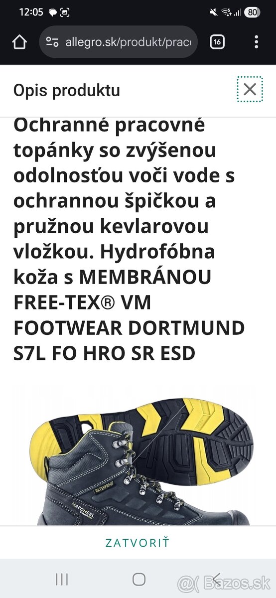 Bezpečnostná obuv veĺ. 42 - 11