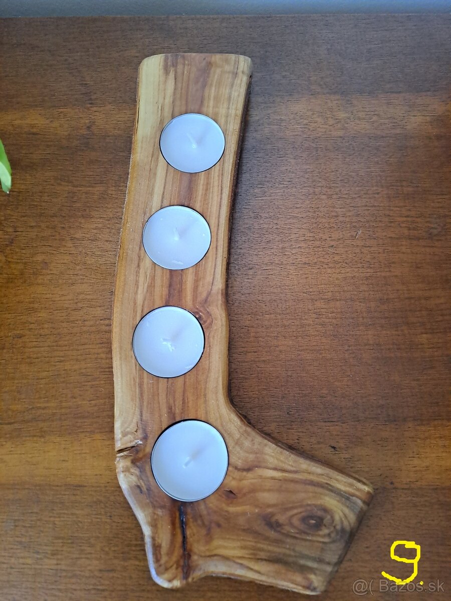 drevený SVIETNIK - 11