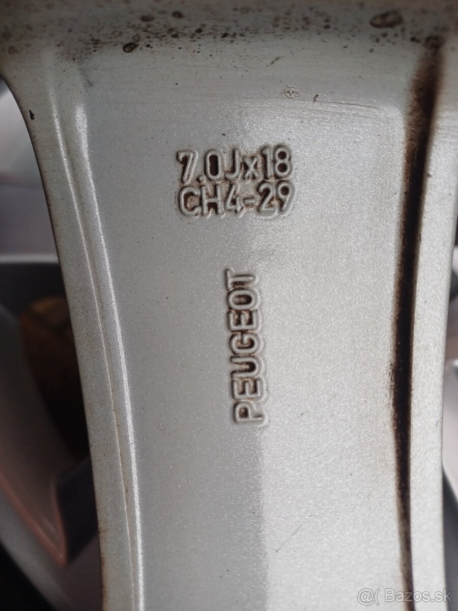 Orig. hliníkové disky Peugeot R18, 4x108 - 11