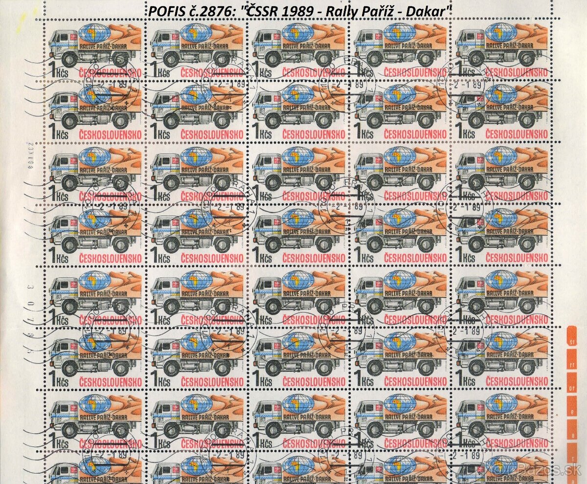 Poštové známky, filatelia: Vzácnejšie archy, bloky a aršíky - 11