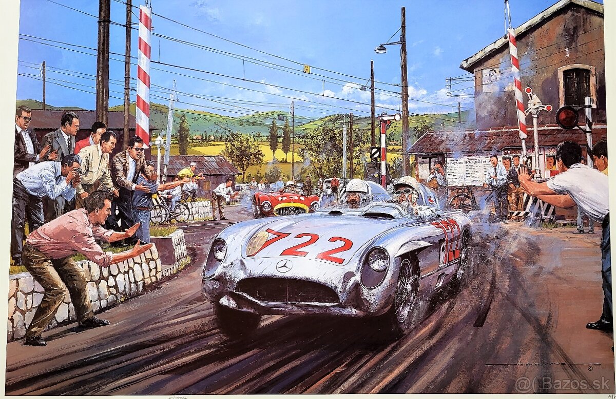 Denis Jenkinson a Stirling Moss Mercedes Mille Miglia 1955 - 11