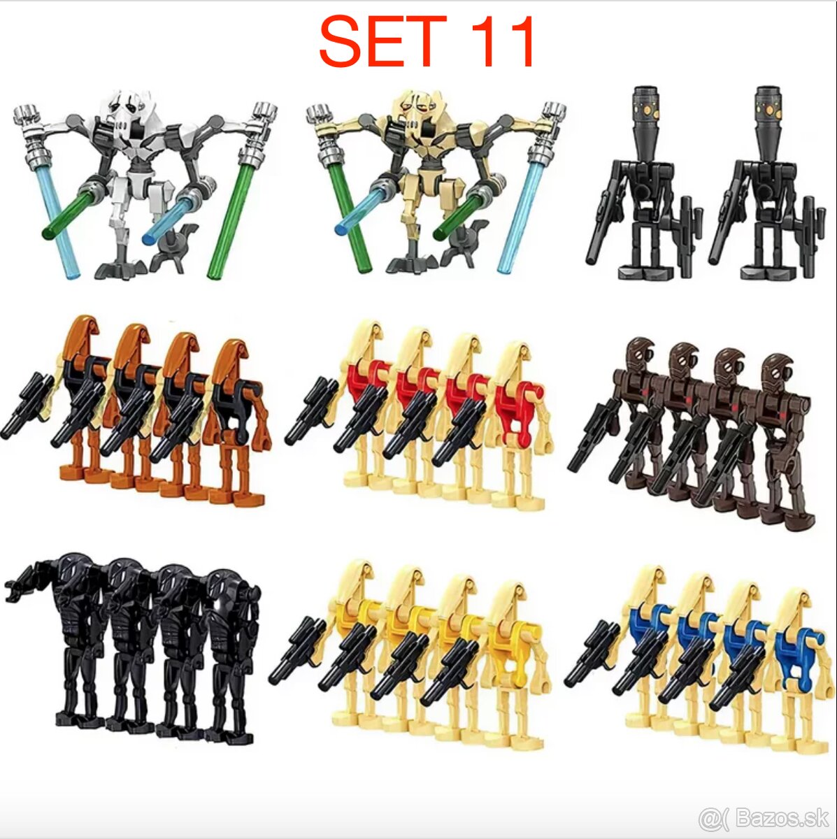 Rôzne figúrky Star Wars 4 (8ks) - typ lego - nové - 11