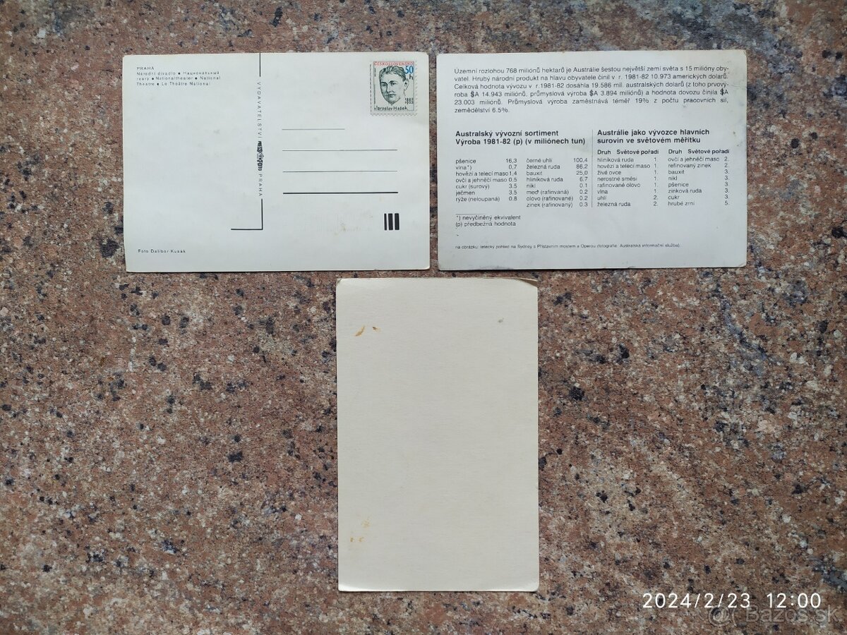 PREDÁM VEĽMI STARÉ POHĽADNICE. Č.2 - 11